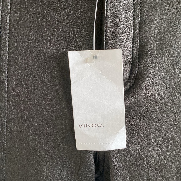NWT VINCE black leather pants. (Real Leather) - Picture 6 of 9